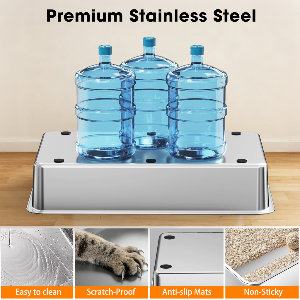 Stainless Steel Litter Box F2