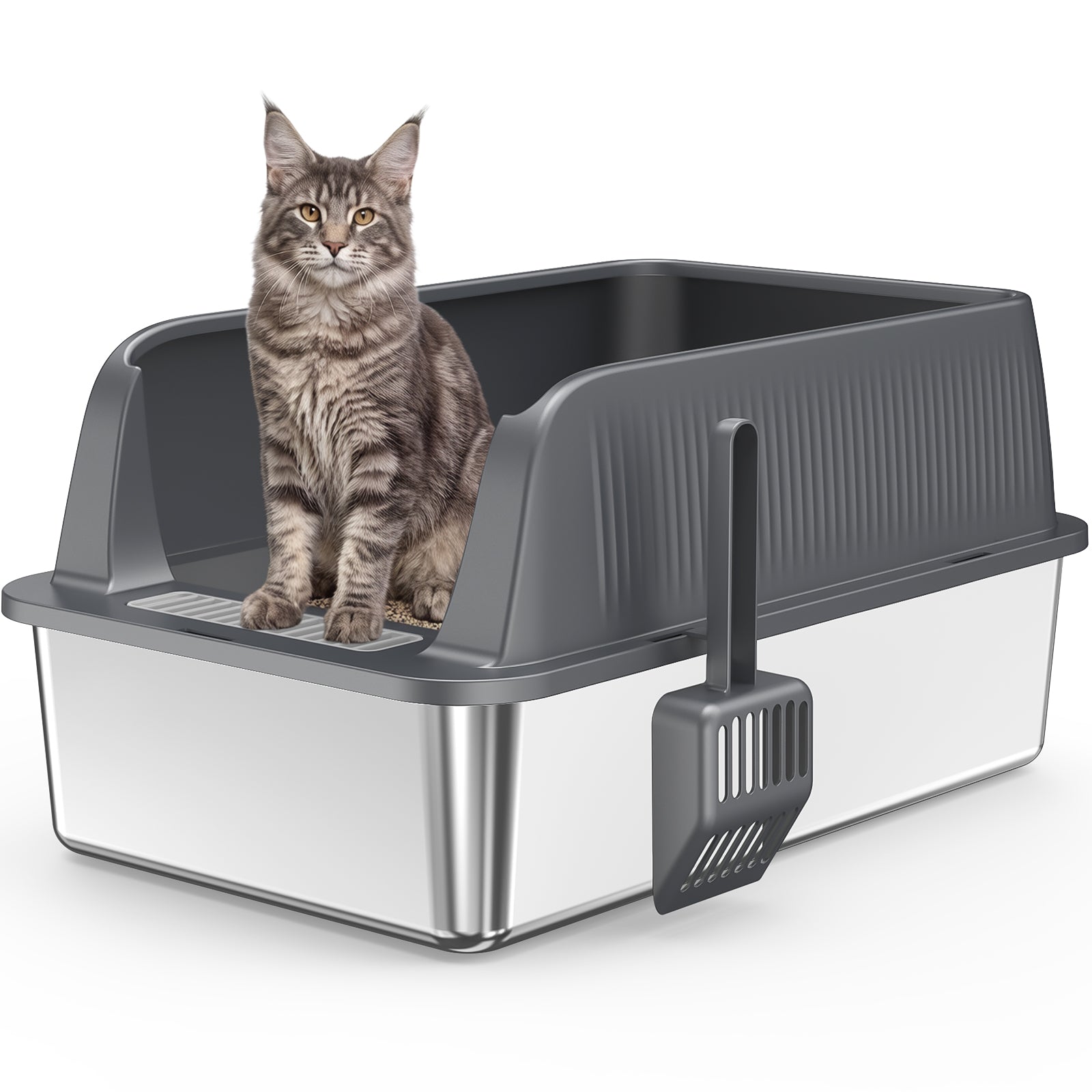 Stainless Steel Litter Box F