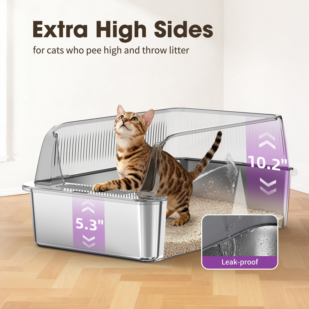 Stainless Steel Litter Box F