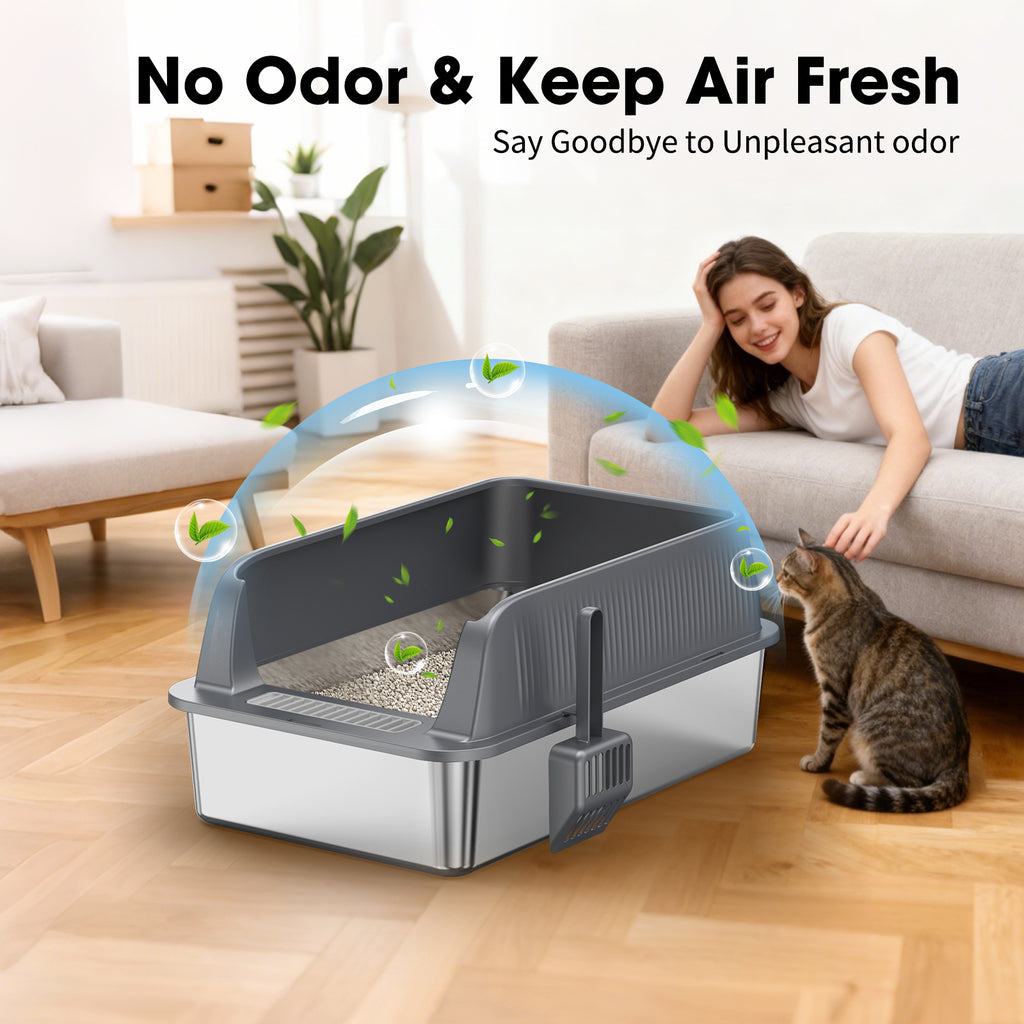 Stainless Steel Litter Box F
