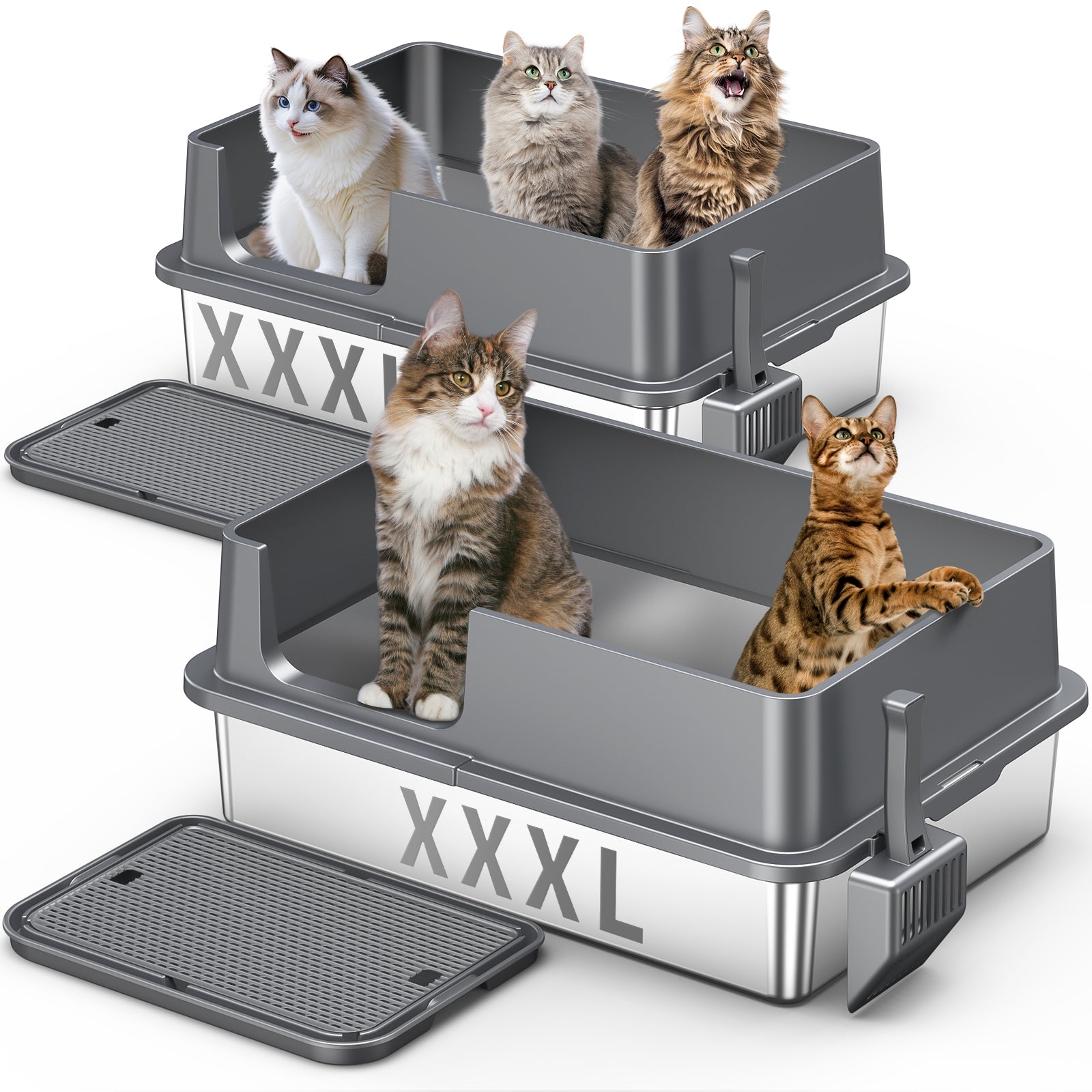 Stainless Steel Litter Box G2