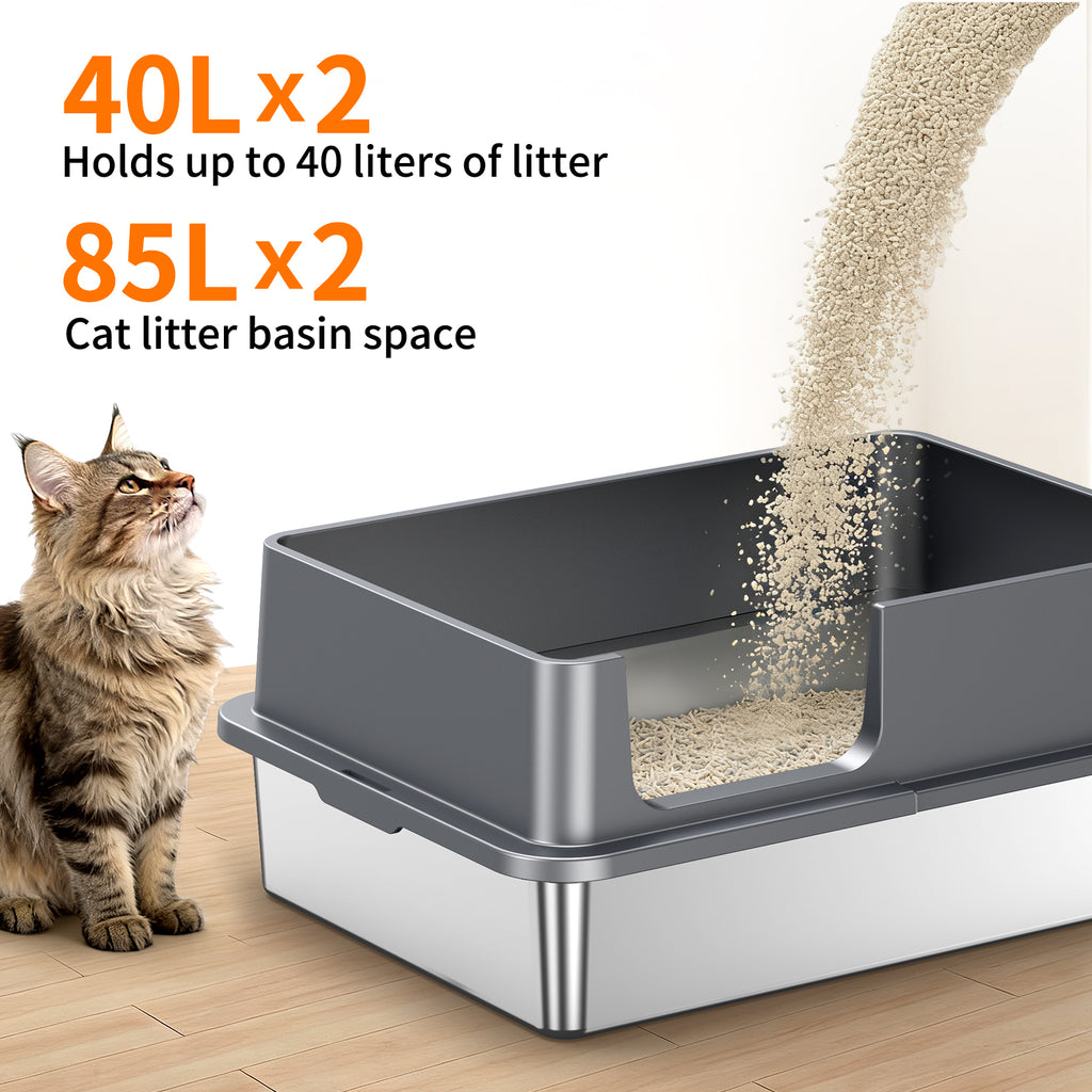Stainless Steel Litter Box G2