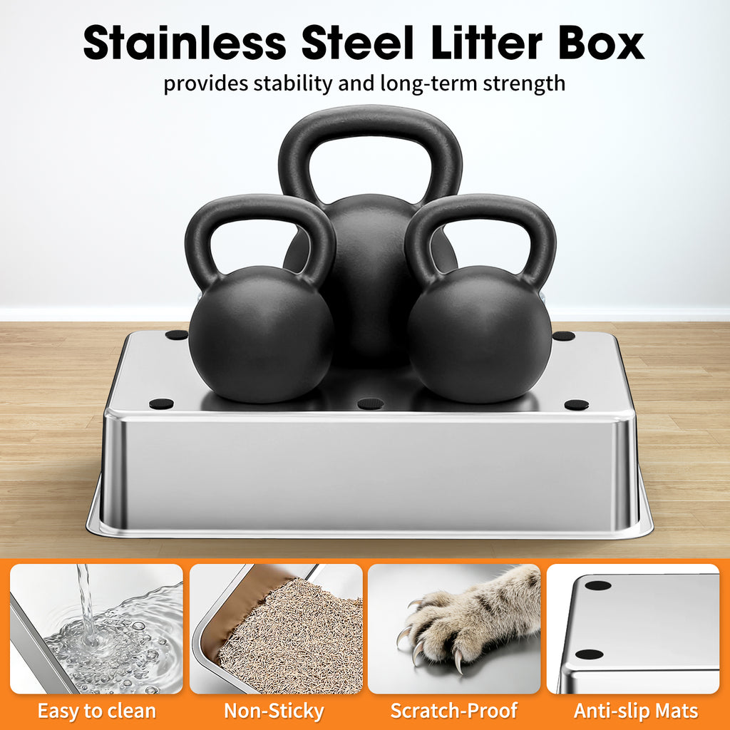Stainless Steel Litter Box G2