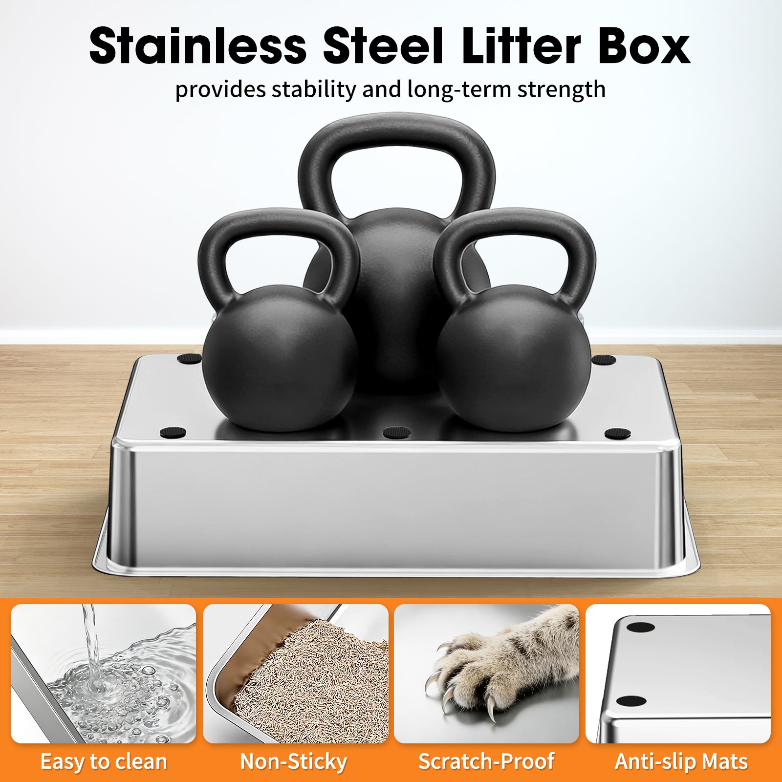 Stainless Steel Litter Box G2