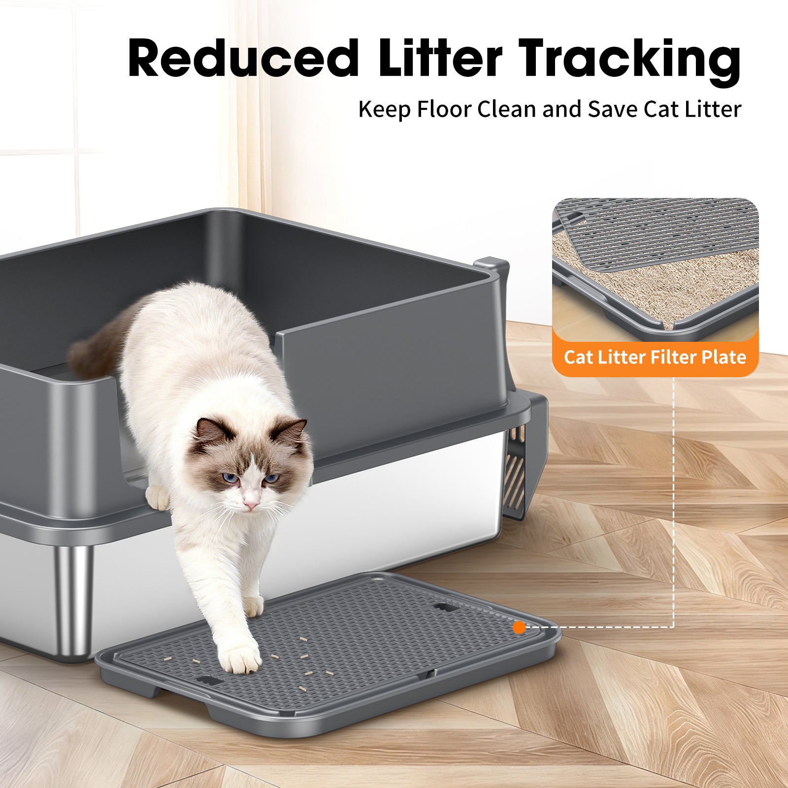 Stainless Steel Litter Box G2