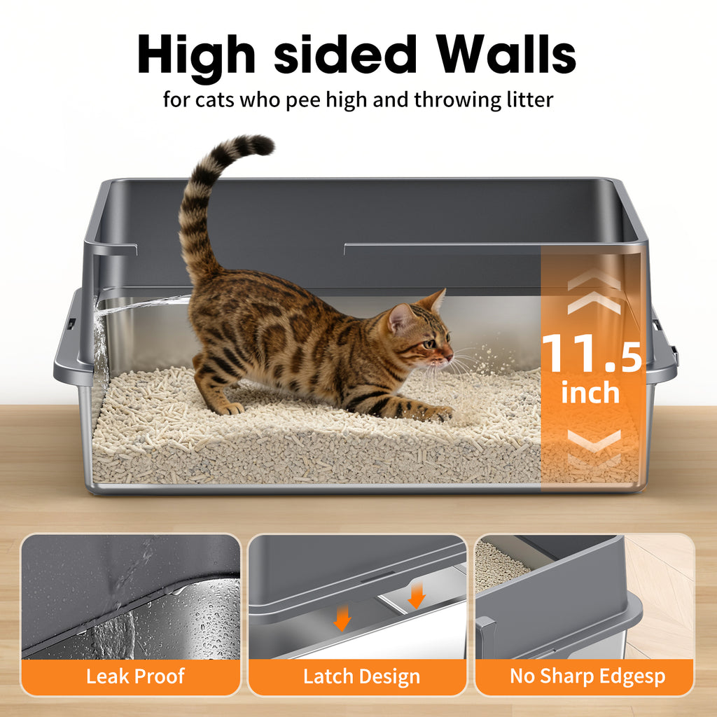 Stainless Steel Litter Box G2