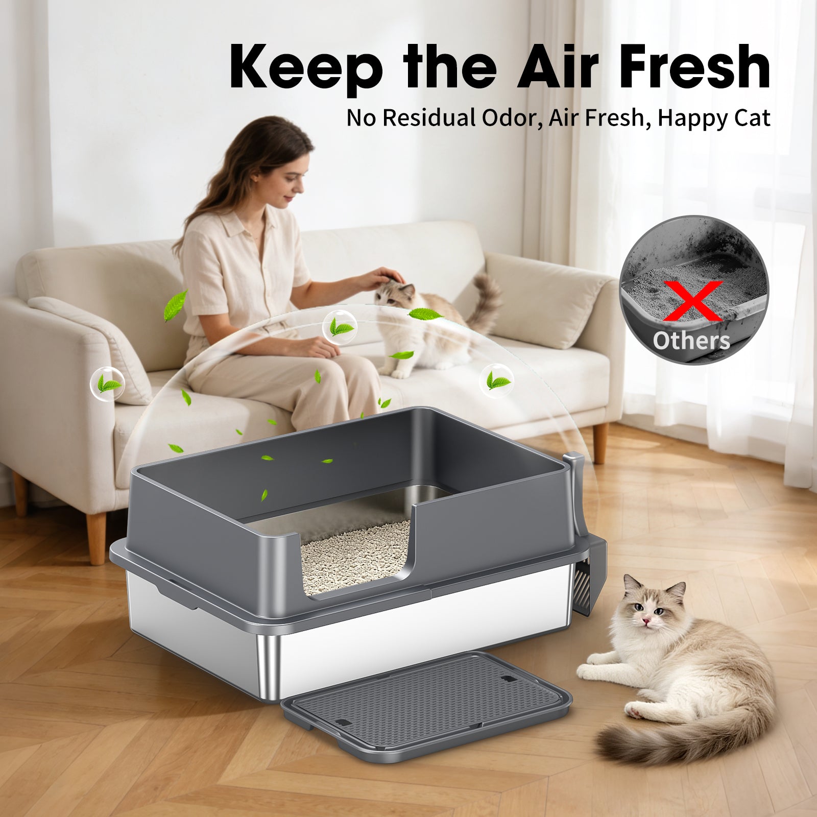 Stainless Steel Litter Box G2