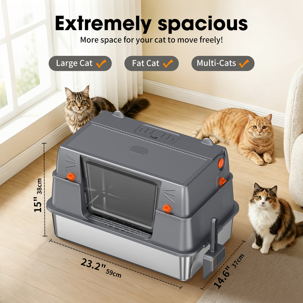 Stainless Steel Litter Box  H5