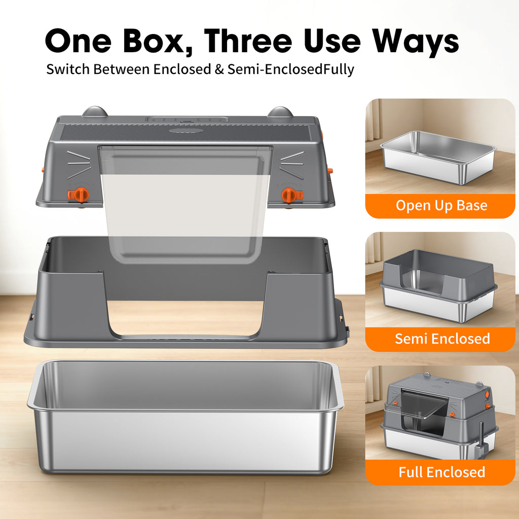 Stainless Steel Litter Box  H5