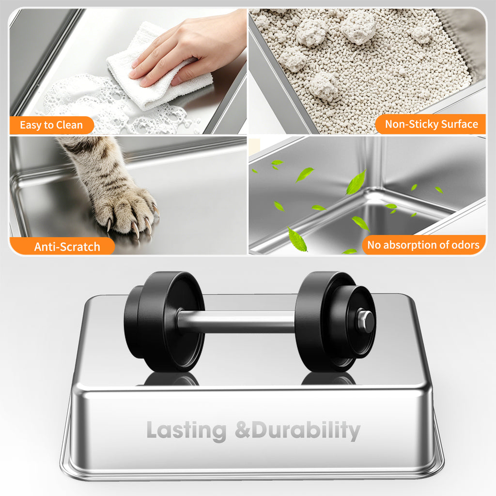 Stainless Steel Litter Box  H5