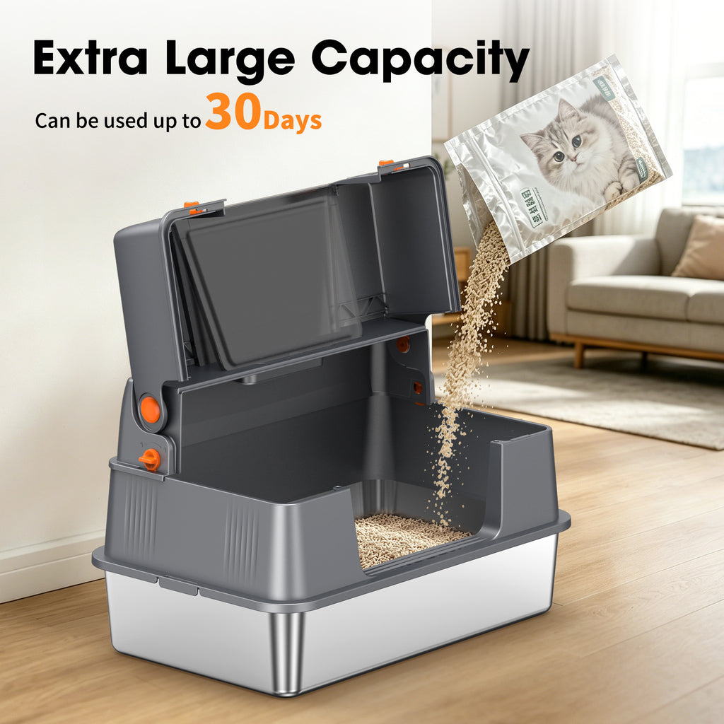 Stainless Steel Litter Box  H5