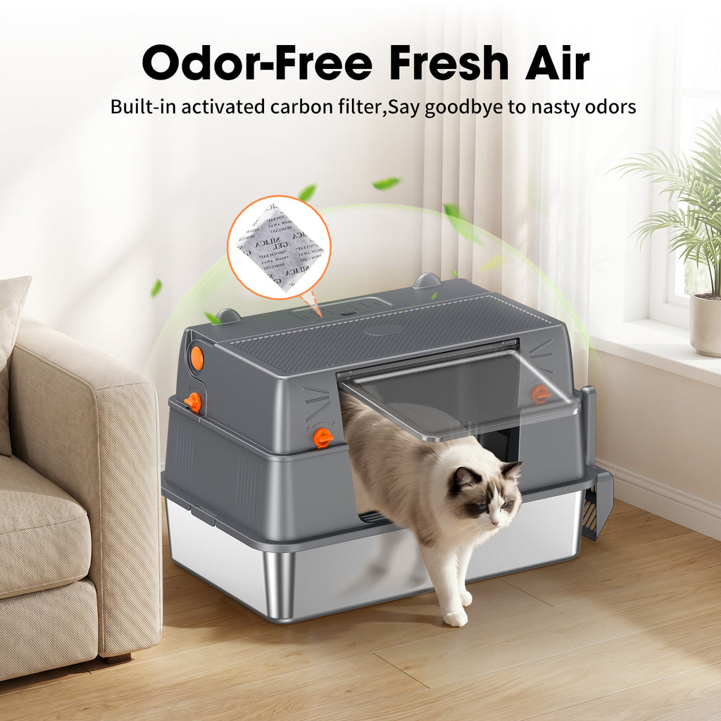 Stainless Steel Litter Box  H5