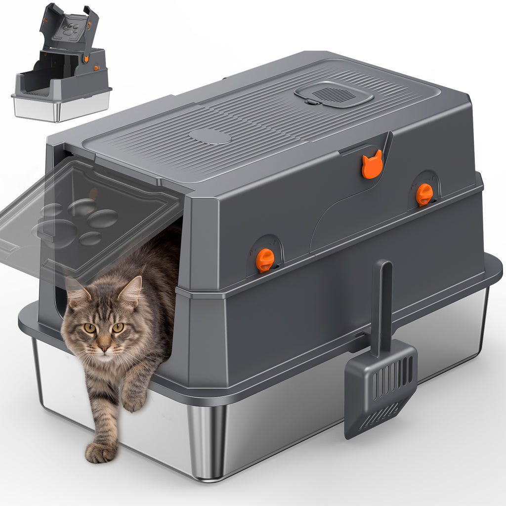 Stainless Steel Litter Box Q6