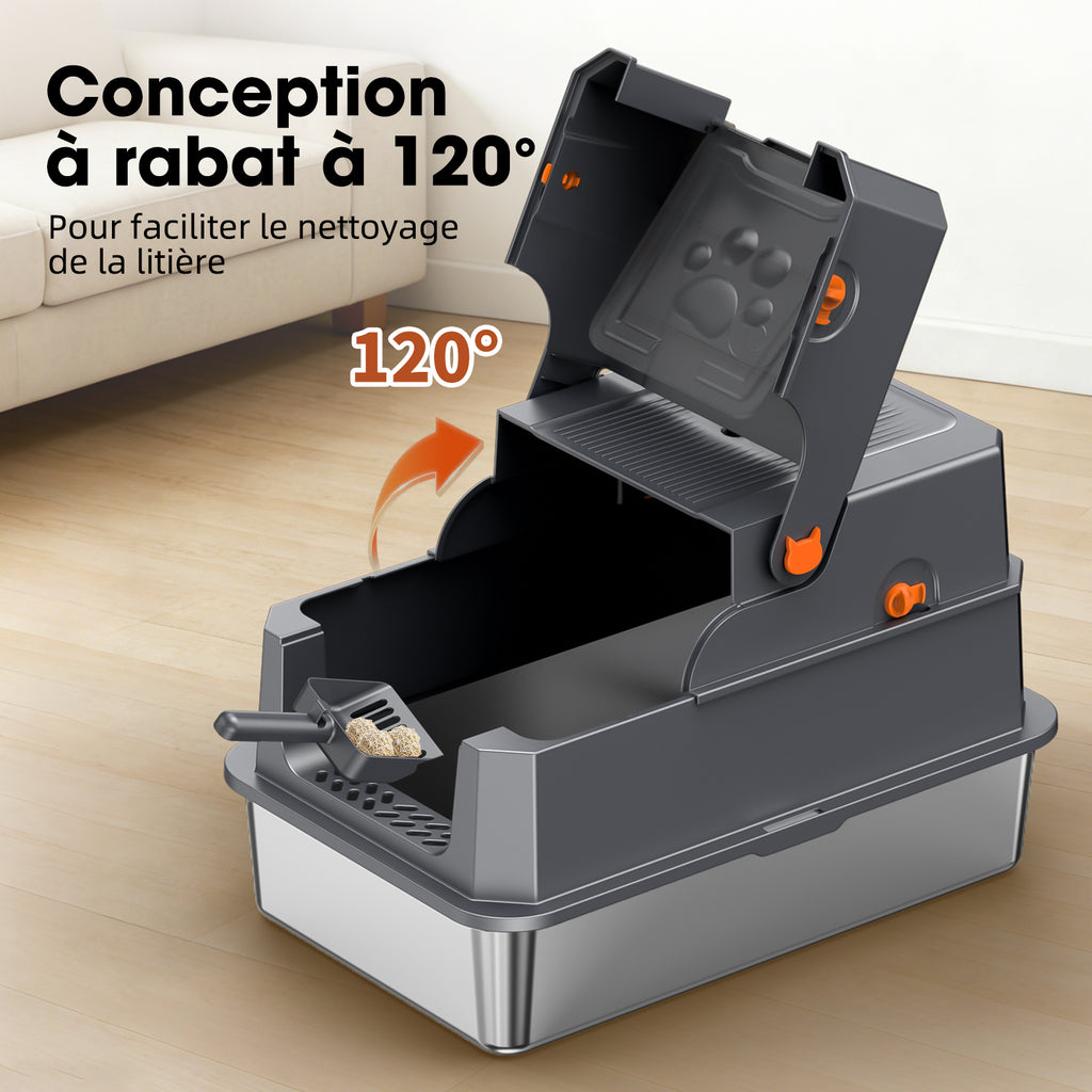 Stainless Steel Litter Box Q6