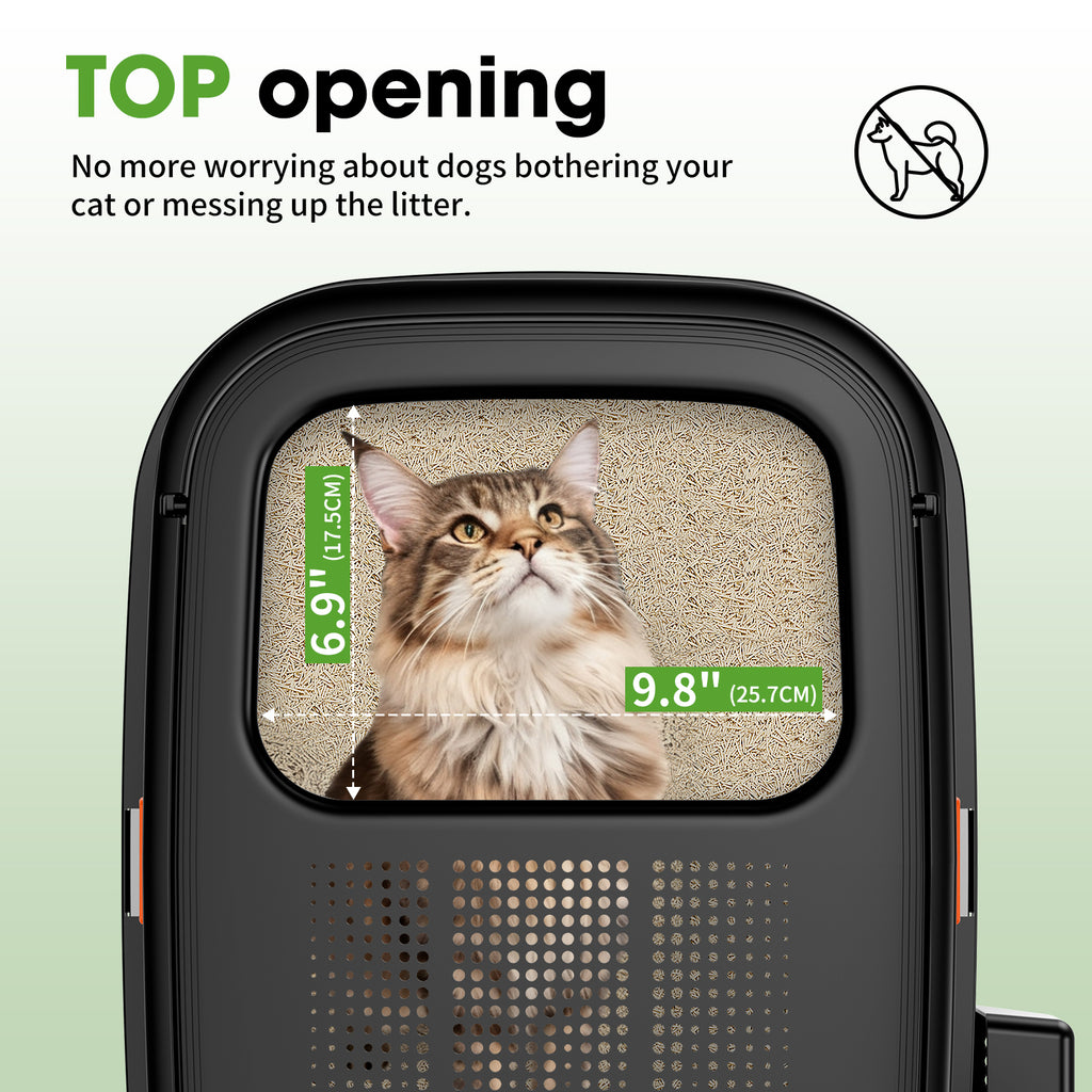 Enclosed Stainless Steel Litter Box V