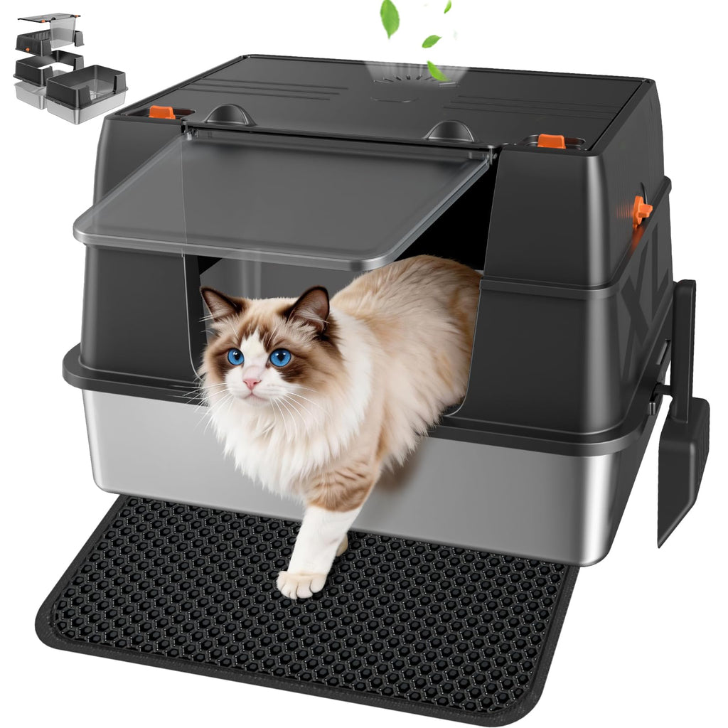 Stainless Steel Litter Box  H4