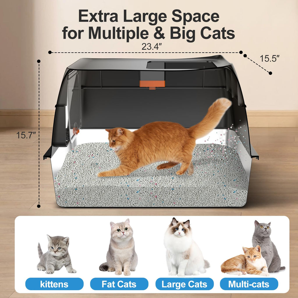 Top Entry Stainless Steel Cat Litter Box K