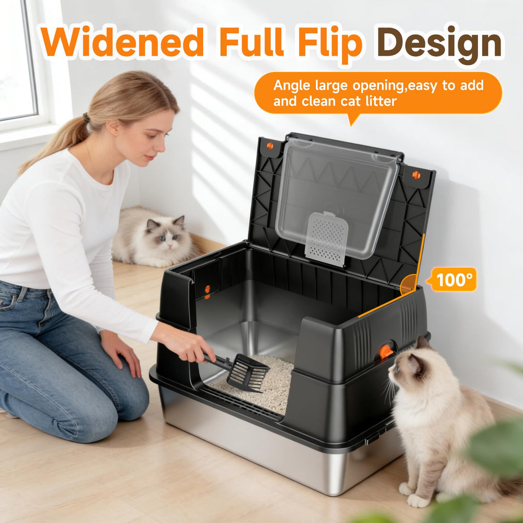 Stainless Steel Litter Box  H4