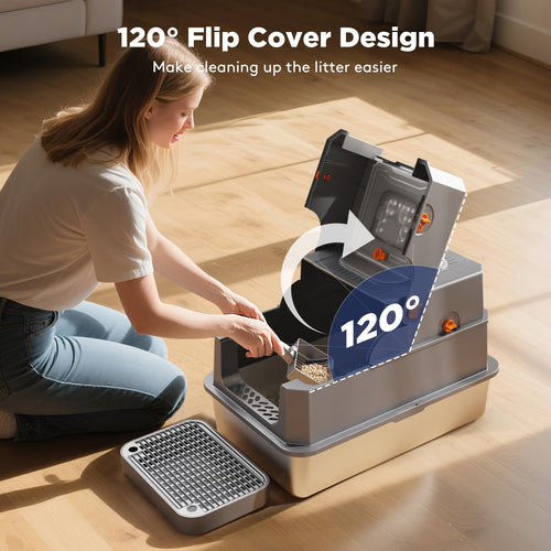 Closed Top Cat Litter Box Q7