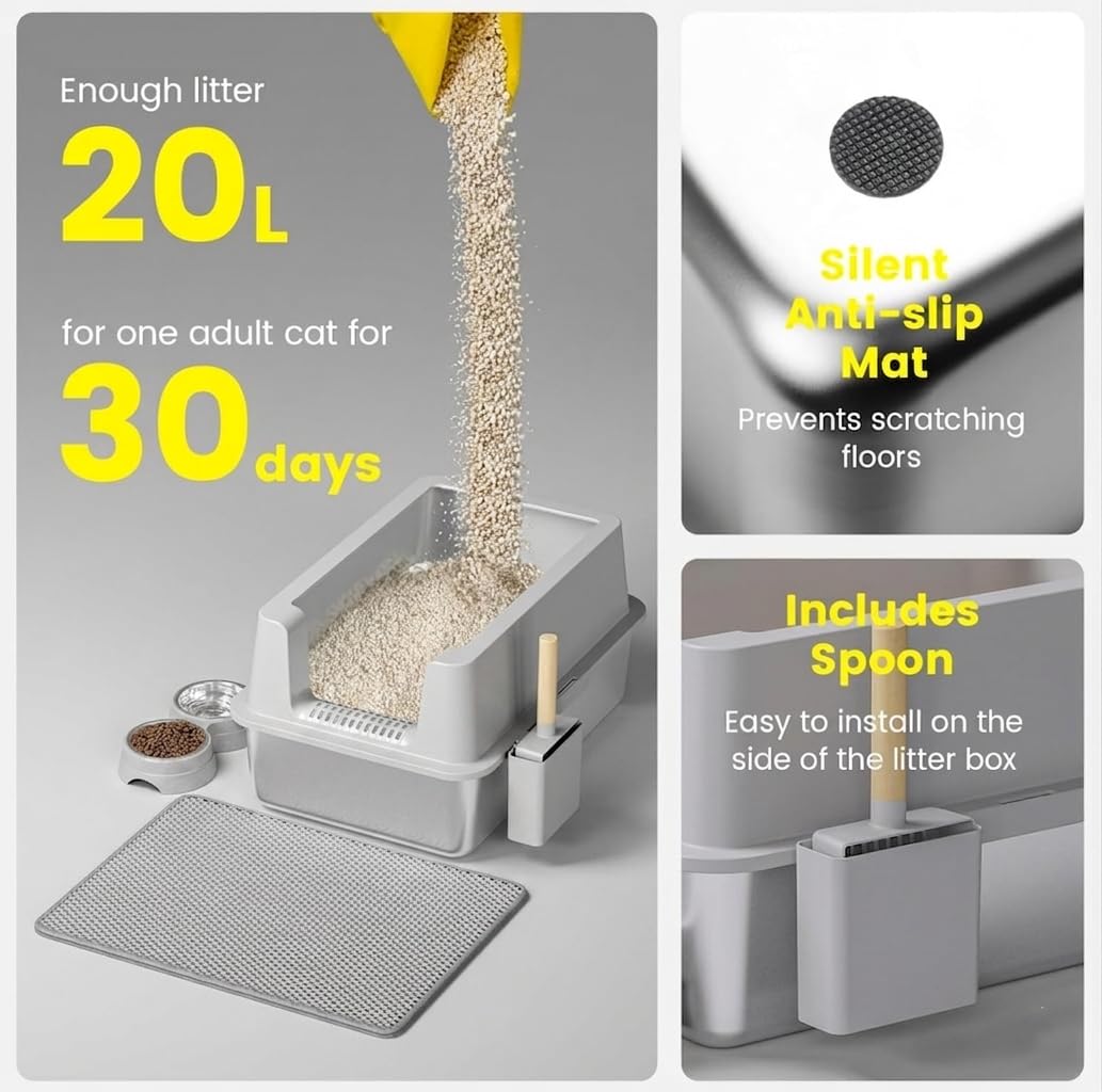 Stainless Steel Litter Box J