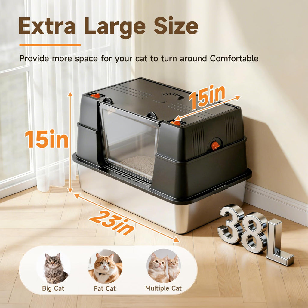 Stainless Steel Litter Box  H4