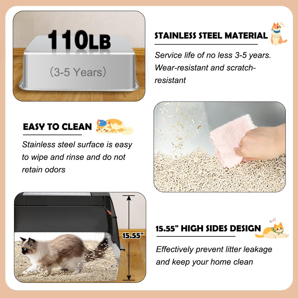 Closed Top Cat Litter Box Q