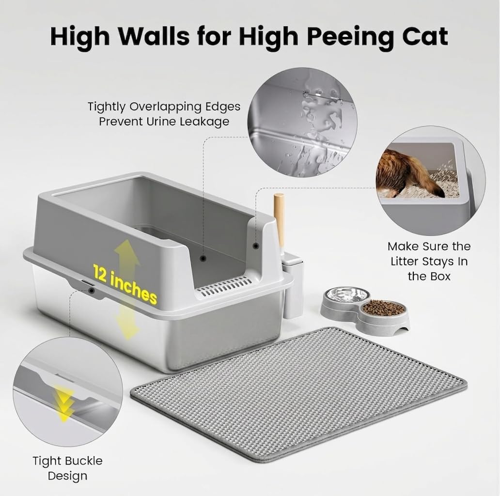 Stainless Steel Litter Box J