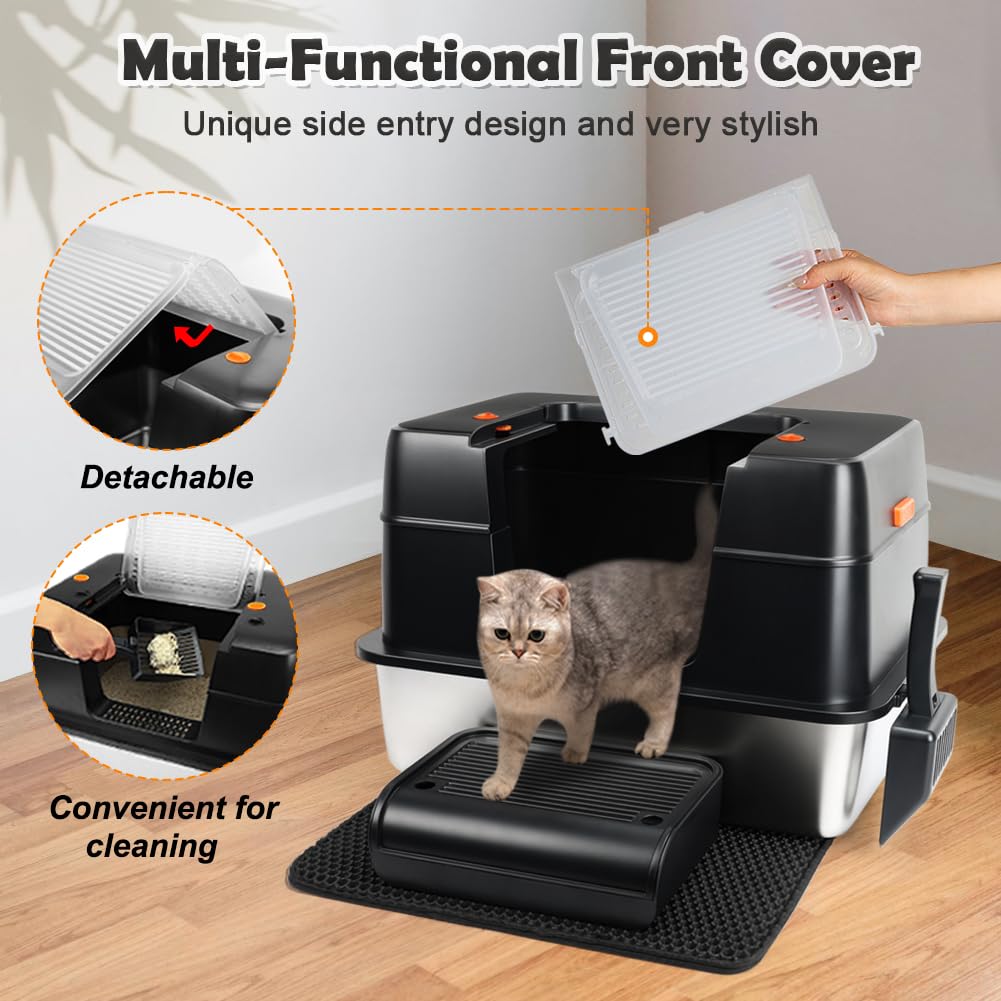 Closed Top Cat Litter Box Q