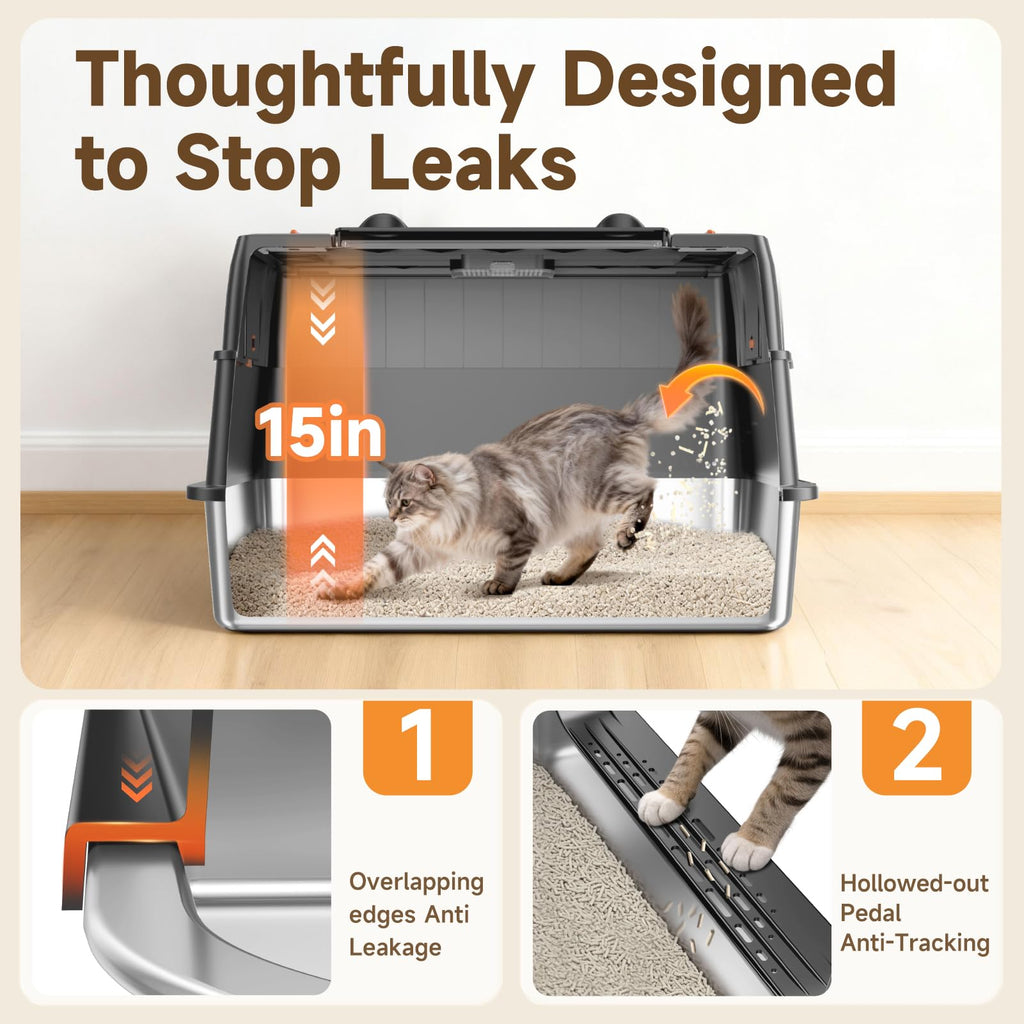 Stainless Steel Litter Box  H4