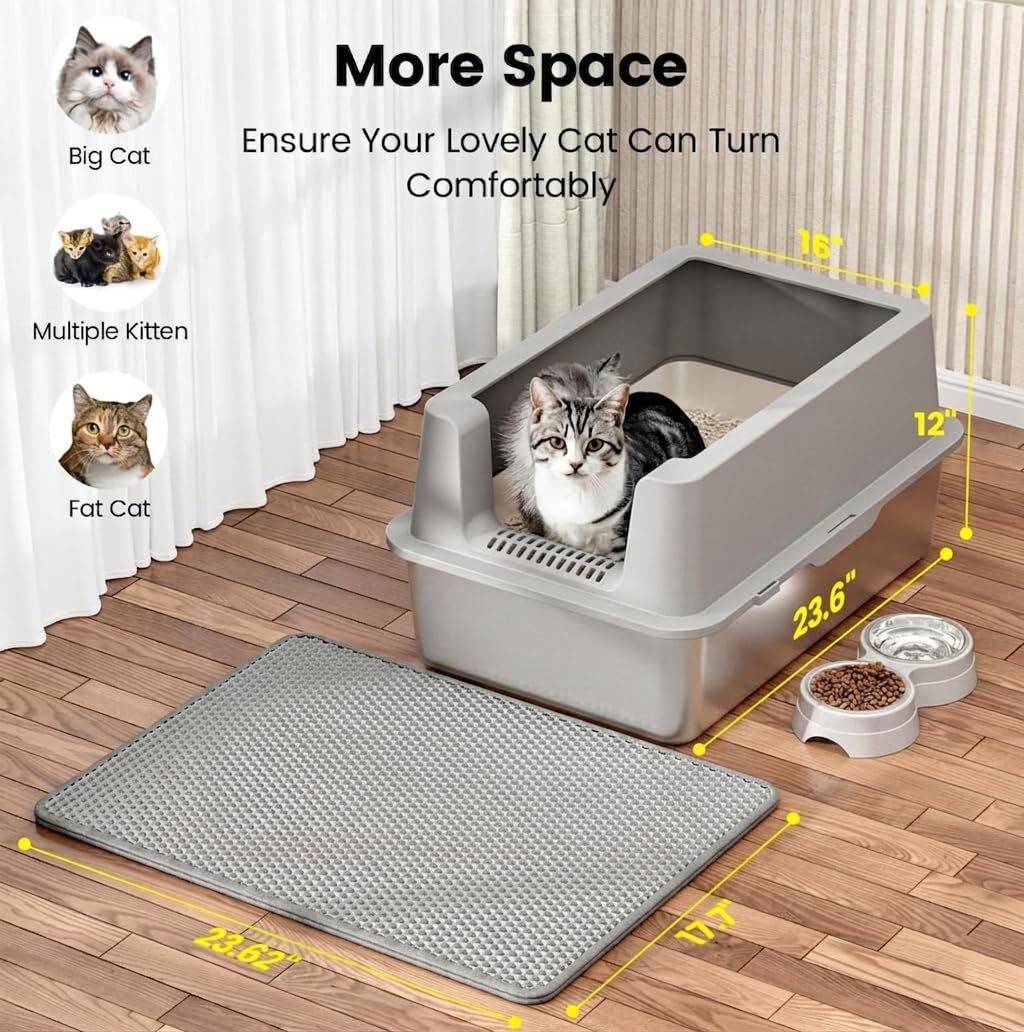 Stainless Steel Litter Box J
