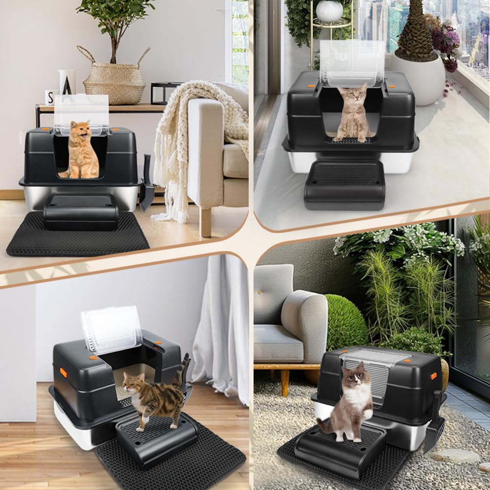 Closed Top Cat Litter Box Q