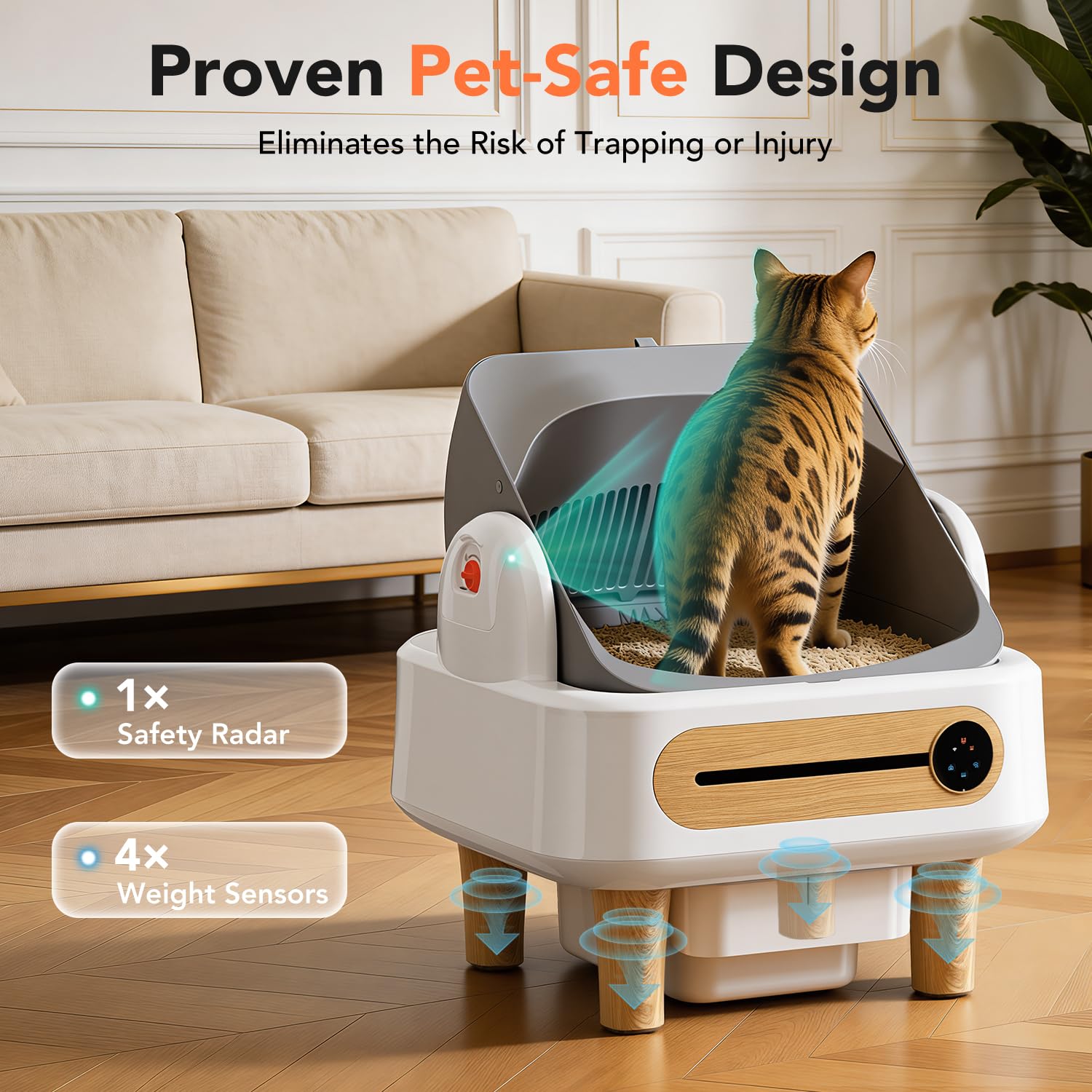 Smart Self-Cleaning Cat Litter Box (Automatic, Electric)